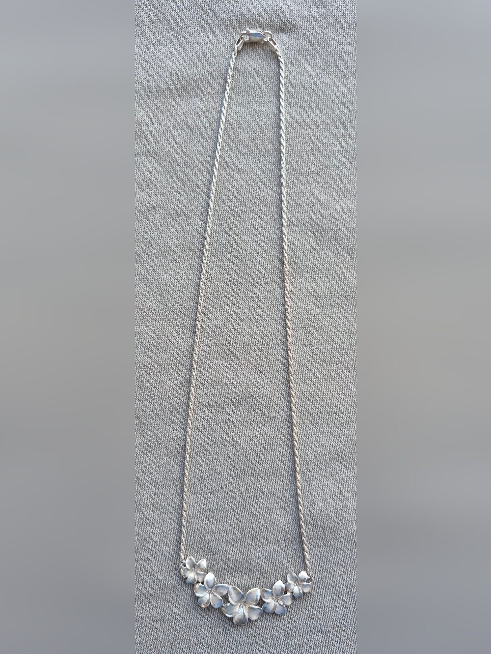 Sterling Silver Flower Necklace